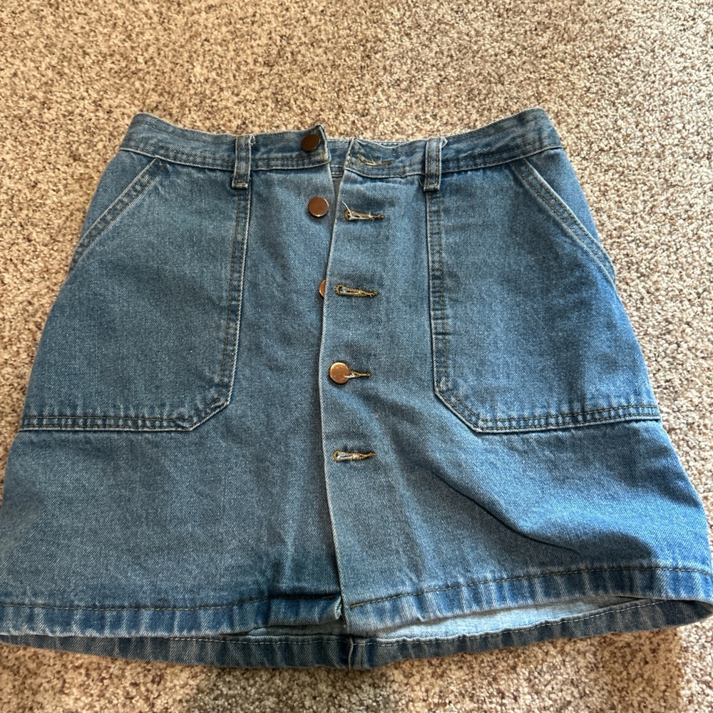 American Eagle Outfitters Blue Denim Mini Skirt